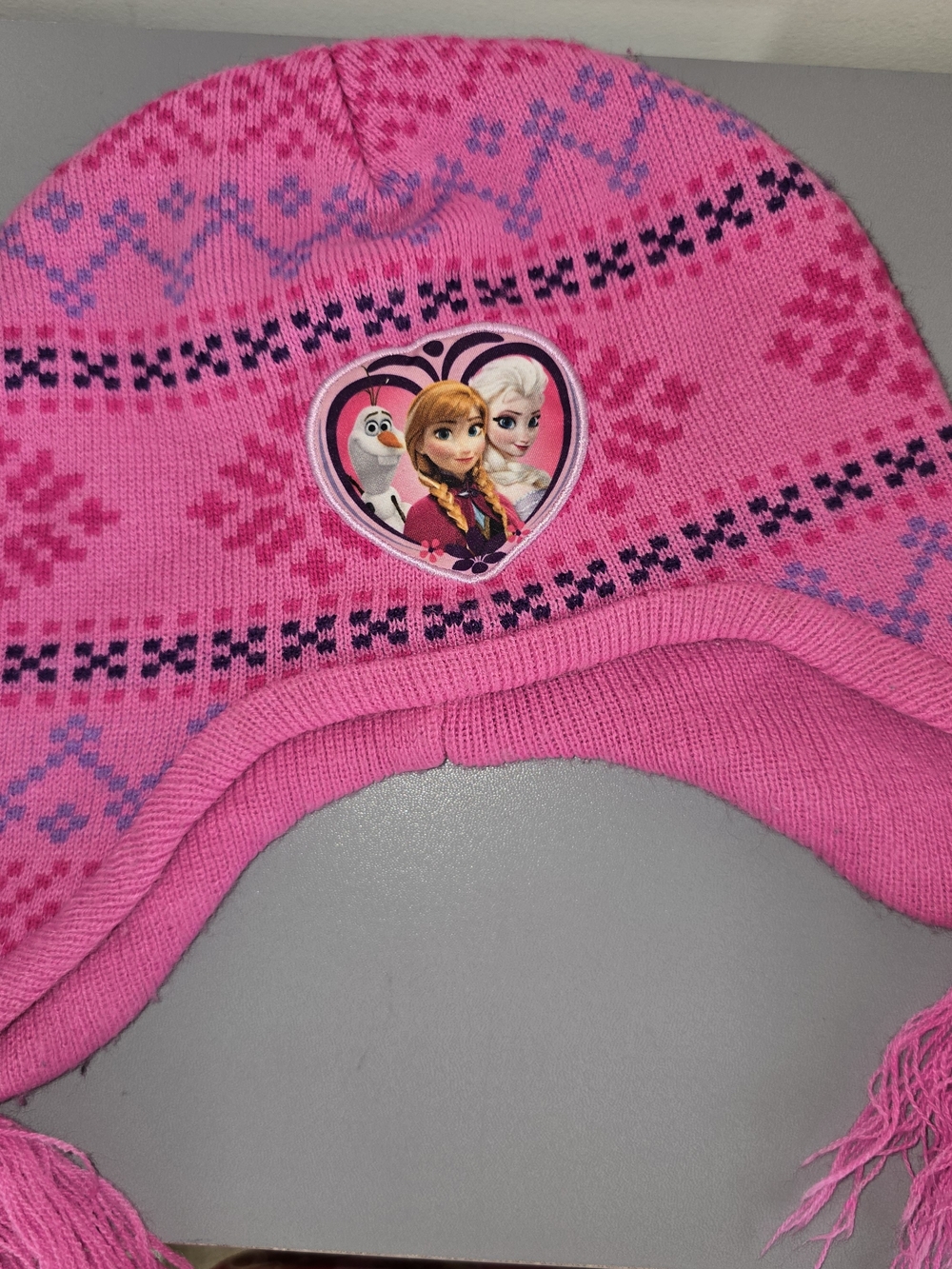 Disney Frozen Hot Pink Knit Beanie